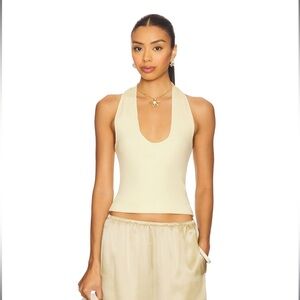 VIR VITA Halter Top in Butter, xs